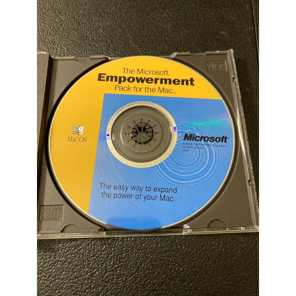 Microsoft Empowerment Pack for Mac OS 1996 CD Rare Nostalgic